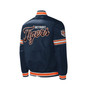 Men's Navy Detroit Tigers Midfield Satin Full-Snap Varsity Jacket