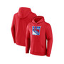 Men's Branded Red New York Rangers Primary Logo Pullover Hoodie