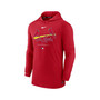 Men's Heather Red St. Louis Cardinals Authentic Collection Early Work Tri-Blend Performance Pullover Hoodie
