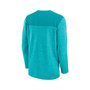 Men's Aqua Miami Dolphins Sideline Lockup Performance Quarter-zip Jacket