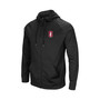 Men's Black Stanford Cardinal Blackout 3.0 Tonal Raglan Full-Zip Hoodie