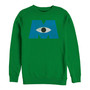 Disney Pixar Men's Monsters Inc. Eye Logo, Crewneck Fleece