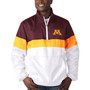 Men's White Minnesota Golden Gophers No Huddle Half-Zip Pullover Jacket