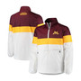Men's White Minnesota Golden Gophers No Huddle Half-Zip Pullover Jacket