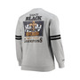 Men's Heather Gray New Orleans Saints Big and Tall Allover Print Pullover Sweatshirt