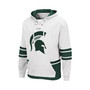 Men's White Michigan State Spartans Lace Up 3.0 Pullover Hoodie