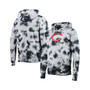 Men's Black Cincinnati Reds Tie-Dye Pullover Hoodie