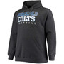 Men's Big and Tall Heathered Charcoal Indianapolis Colts Practice Pullover Hoodie
