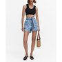 Women's Belted Paper Bag Shorts