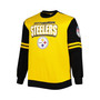 Men's Black and Gold Pittsburgh Steelers Big and Tall 1975 World Champions Pullover Sweatshirt