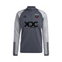 Men's Gray D.C. United 2023 On-Field AEROREADY Quarter-Zip Training Top