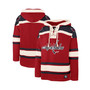 Men's Red Washington Capitals Superior Lacer Team Pullover Hoodie