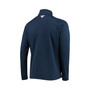 Men's Navy West Virginia Mountaineers Terminal Tackle Fleece Raglan Omni-Shade Quarter-Zip Jacket
