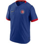 Men's Royal, Red Chicago Cubs Authentic Collection Short Sleeve Hot Pullover Jacket