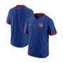 Men's Royal, Red Chicago Cubs Authentic Collection Short Sleeve Hot Pullover Jacket