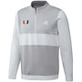 Men's Gray Miami Hurricanes Knit Quarter-Zip Jacket