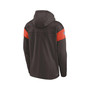Men's Brown Cleveland Browns Sideline Arch Jersey Performance Pullover Hoodie