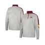 Men's Gray and Maroon Minnesota Golden Gophers Bushwood Fleece Quarter-Zip Jacket