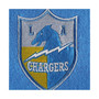Men's Powder Blue Los Angeles Chargers Washed Short Sleeve Pullover Hoodie