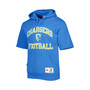 Men's Powder Blue Los Angeles Chargers Washed Short Sleeve Pullover Hoodie