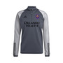 Men's Gray Orlando City SC 2023 On-Field AEROREADY Quarter-Zip Training Top
