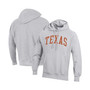 Men's Heathered Gray Texas Longhorns Team Arch Reverse Weave Pullover Hoodie