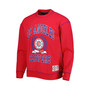 Men's Red LA Clippers Peter French Terry Pullover Crew Sweatshirt