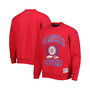 Men's Red LA Clippers Peter French Terry Pullover Crew Sweatshirt
