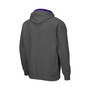 Men's Charcoal Kansas State Wildcats Arch and Logo 3.0 Full-Zip Hoodie