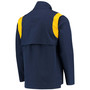Men's Navy West Virginia Mountaineers Coach Half-Zip Jacket