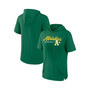 Men's Branded Green Oakland Athletics Offensive Strategy Short Sleeve Pullover Hoodie