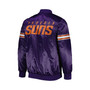 Men's Purple Phoenix Suns Pick and Roll Satin Full-Snap Varsity Jacket