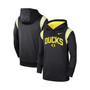 Men's Black Oregon Ducks 2022 Game Day Sideline Performance Pullover Hoodie