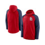 Men's Red and Navy St. Louis Cardinals Authentic Collection Full-Zip Hoodie Performance Jacket