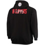 Men's Kawhi Leonard Black LA Clippers Big and Tall Player Name and Number Full-Zip Hoodie Jacket