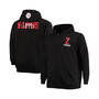 Men's Kawhi Leonard Black LA Clippers Big and Tall Player Name and Number Full-Zip Hoodie Jacket