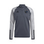 Men's Gray San Jose Earthquakes 2023 On-Field AEROREADY Quarter-Zip Training Top