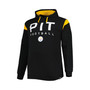 Men's Branded Black Pittsburgh Steelers Big and Tall Call the Shots Pullover Hoodie