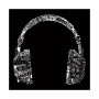 Men's Word Art Headphones - Languages Crewneck Sweatshirt