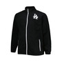 Men's Black Los Angeles Dodgers Polar Big and Tall Full-Zip Jacket