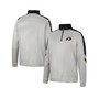 Men's Gray and Black Colorado Buffaloes Bushwood Fleece Quarter-Zip Jacket