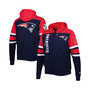 Men's Navy New England Patriots Extreme Full-Zip Hoodie Jacket