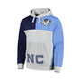 Men's Heather Gray North Carolina Tar Heels Tie-Breaker Pullover Hoodie