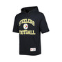 Men's Black Pittsburgh Steelers Washed Short Sleeve Pullover Hoodie