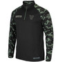 Men's Black Villanova Wildcats OHT Military-Inspired Appreciation Take Flight Raglan Quarter-Zip Jacket