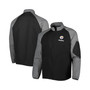 Men's Black Pittsburgh Steelers Hurricane Raglan Full-Zip Windbreaker Jacket