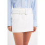 Women's Belted Low Waist Skort