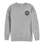 Marvel Men's Captain Marvel Left Chest Patchwork Logo, Crewneck Fleece