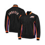 Men's Phoenix Suns Black Hardwood Classics 75th Anniversary Authentic Warmup Full-Snap Jacket