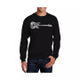 Men's Word Art Rock Guitar Crewneck Sweatshirt